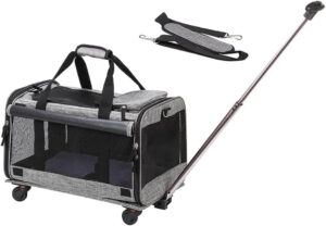 pet carrier on wheels