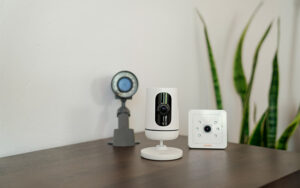 vivint security cameras on desk