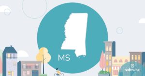 illustration with mississippi state outline