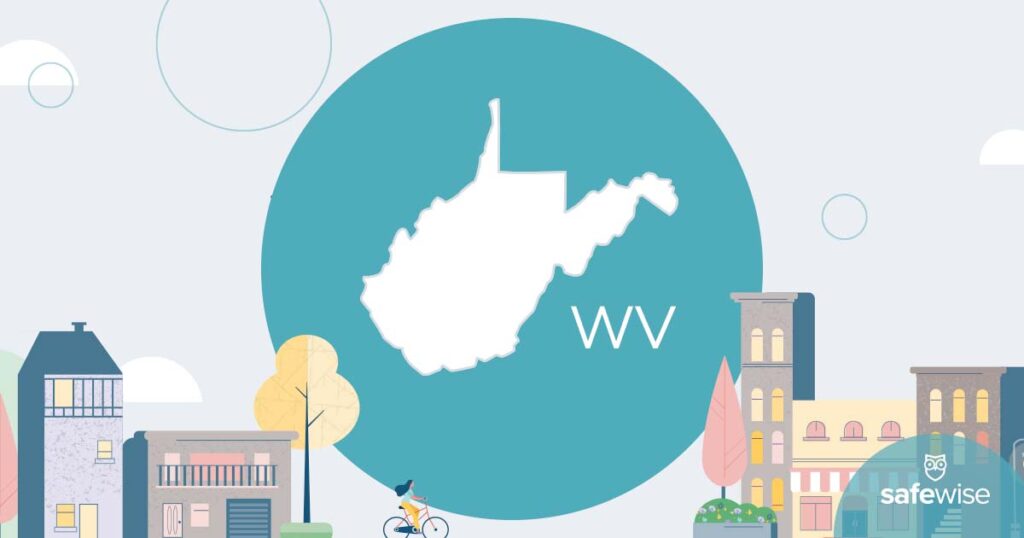 illustration with west virgina state outline