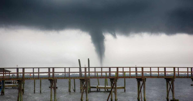 Tornado Over Lake Pontchartrain Louisiana 2018