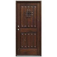 Main Door Rustic Mahogany security door