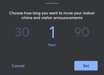 Nest Doorbell Mute Chime and Announcements