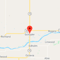 Schuyler, NE map