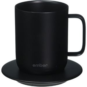 Image of black Ember smart mug and coaster