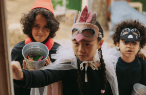 Kids trick-or-treating